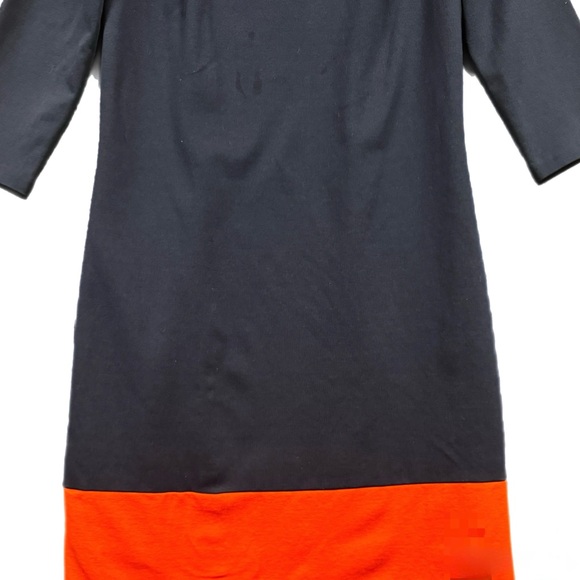 Chic Boden Siobhan Shift Dress Navy & Tomato Red Size 8 – Like New - Picture 4 of 8